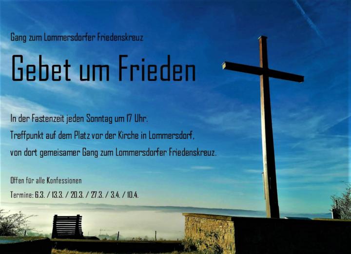 Friedensgebet Lommersdorf Flyer (c) Andrea Felden