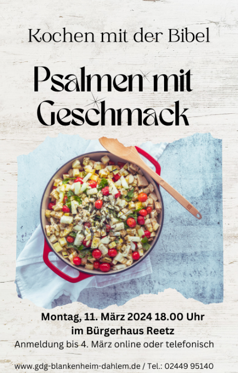 Kochen mit der Bibel (c) GdG Blankenheim / Dahlem
