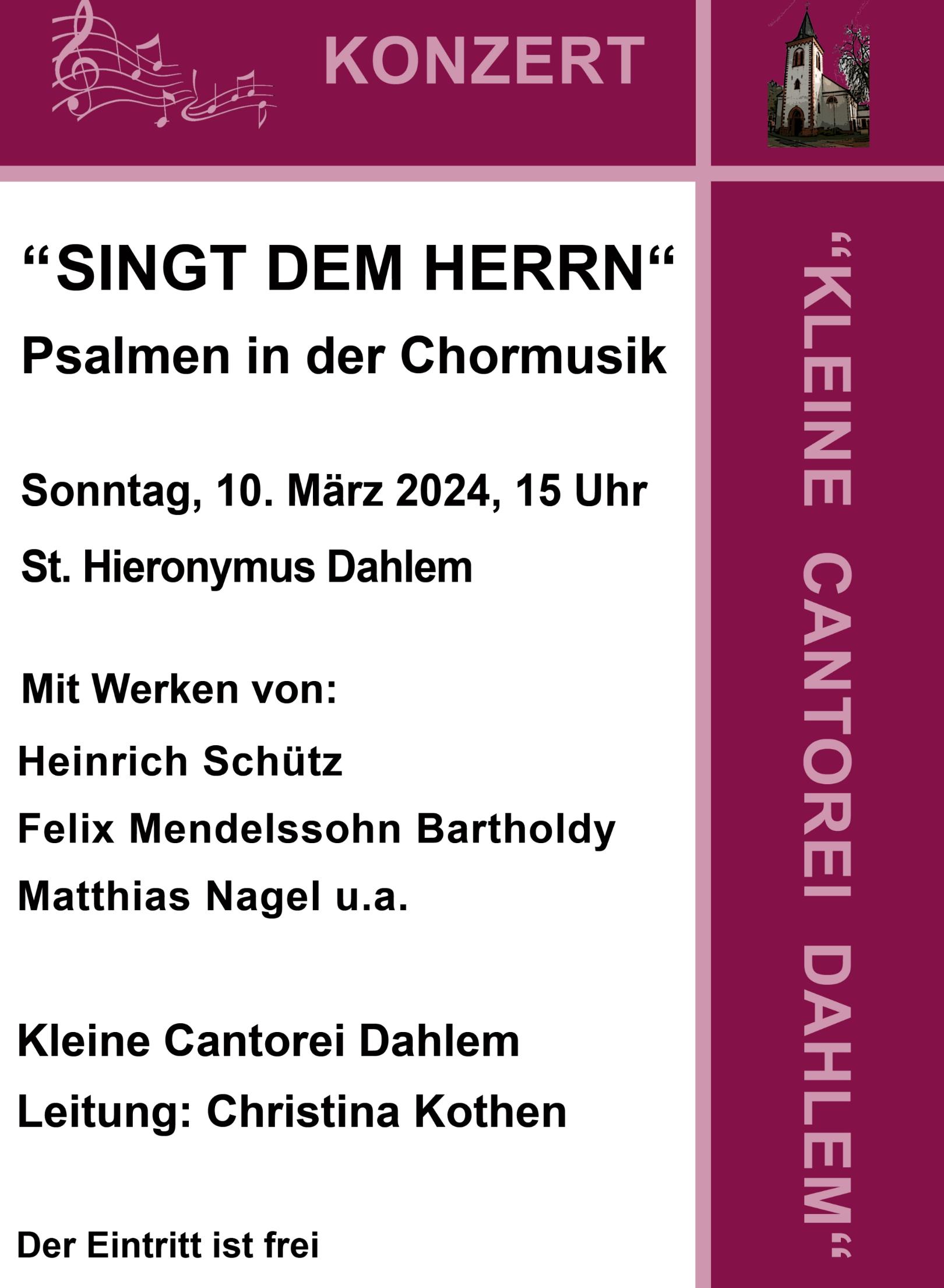 Plakat Singt dem Herrn 2024 (c) GdG Blankenheim/Dahlem